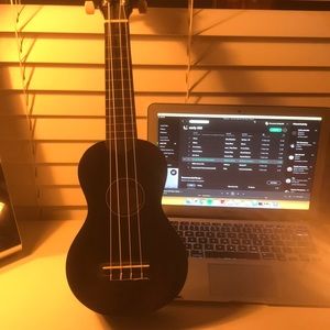 black ukelele
